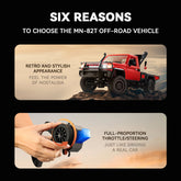 1/12 Scale RC Crawler Car 2.4G Full-proportional 4WD with Functional Crane, Liftable Hook & 2-Speed